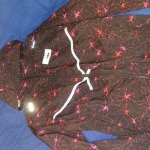 Nike Black and Pink Web Pattern Jacket